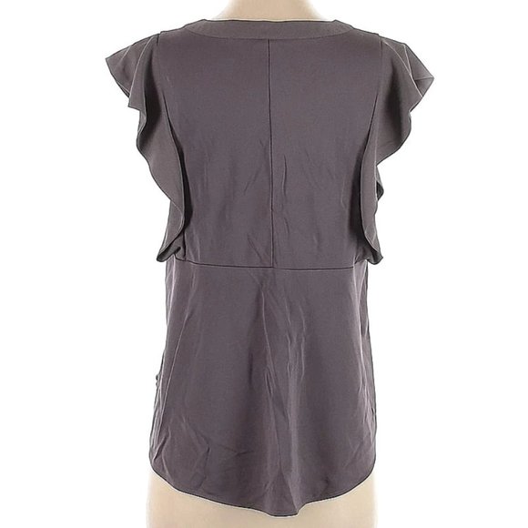 Ann Taylor gray sleeveless rayon blouse size SMALL S - Picture 2 of 2